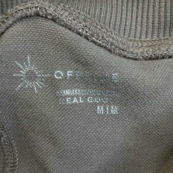 Aerie Offline Seamless Pleated Mini Skort Beige - Picture 5 of 9